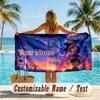 Custom Text Beach Towel, Soft Absorbent Swimming Multi-use TowelDandadan