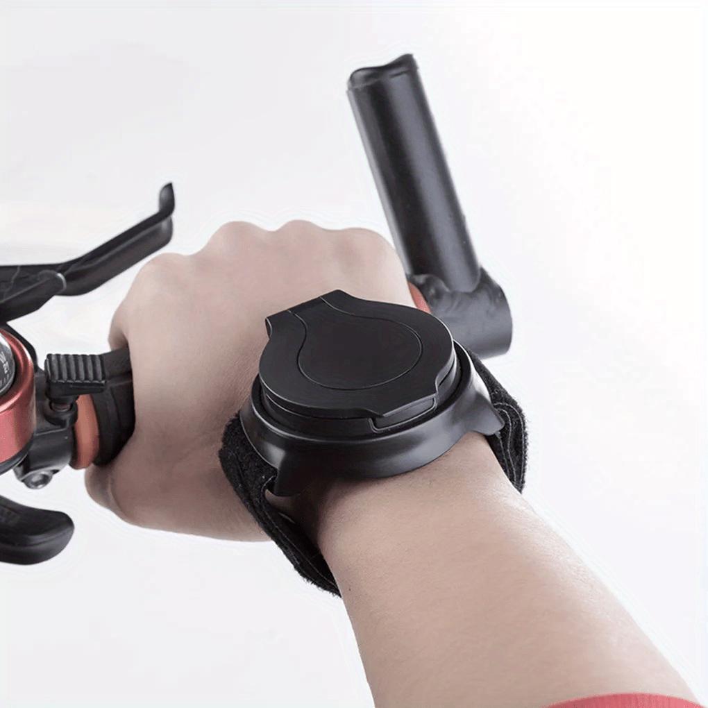 [Вращающееся велосипедное зеркало] Велосипедное зеркало с выпуклой линзой, вращающееся на 360 градусов | Изготовлено из акриловой линзы, ABS-корпуса, оснащено ремешками для запястья и руки