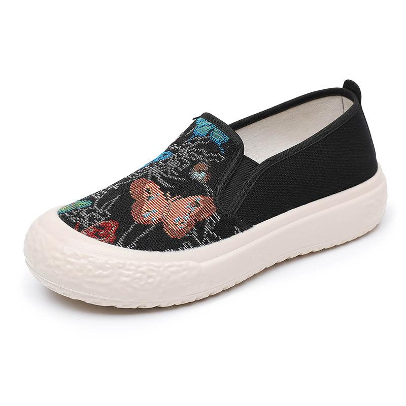 Весенние и летние новые женские маленькие белые туфли ленивые туфли повседневные универсальные мокасины корейской версии дышащие на толстой подошве модные туфли для рыбалки