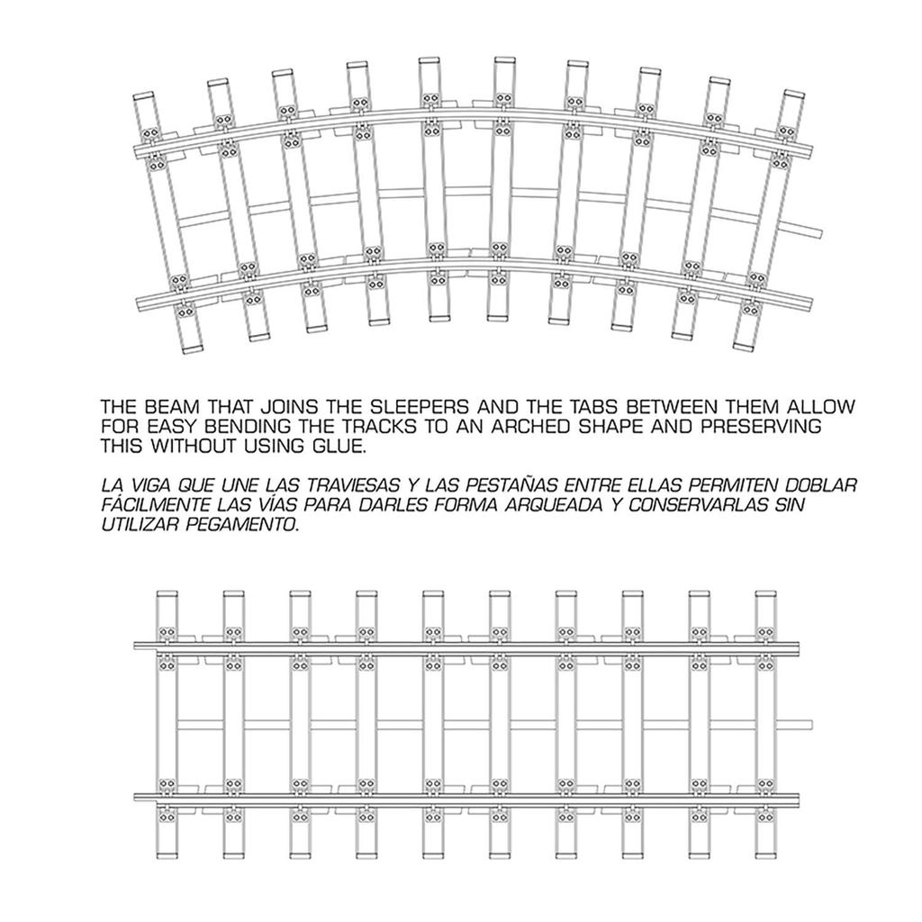 Platz AK Interactive Rail Section Set Plastic Model AK35011 1/35