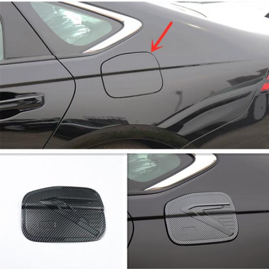 Carbon Fiber Outside Fuel Oil Tank Cap Cover Trim For Honda Accord 2023 2024