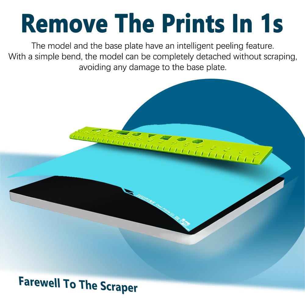 for Anycubic Kobra 3 Max Build Plate 430x430 OMG Glacier PLA PETG Cool Bed Approaching A Smooth Surface Kobra 3 Max Spare Parts