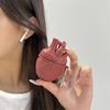 Чехол для наушников Red Heart для Airpods Pro 3D Liquid Silica Gel Cover Anti-Drop Wireless Earphone Protective Case Противоударный силиконовый чехол