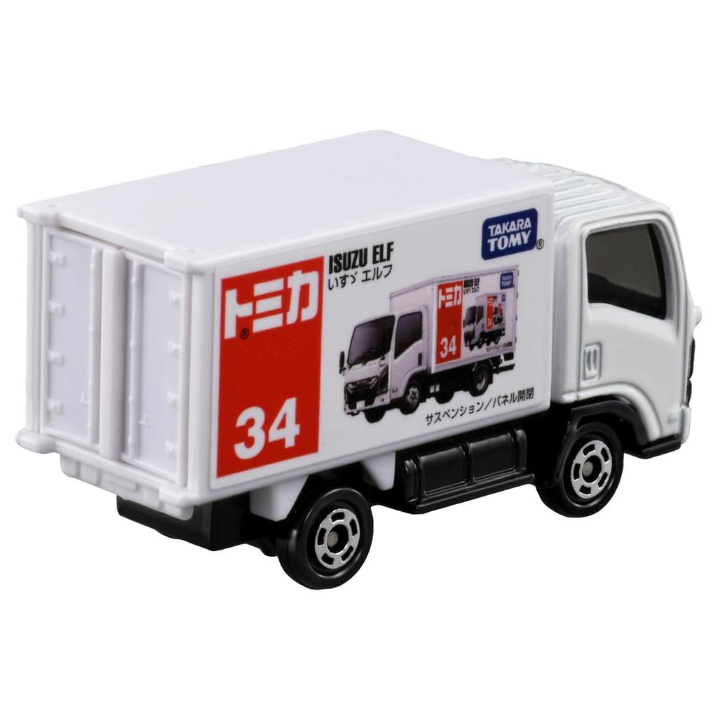 Takara Tomy Tomica 34 Isuzu Elf Miniature Car Toy for Ages 3 and Up No. (Blister Packaging)