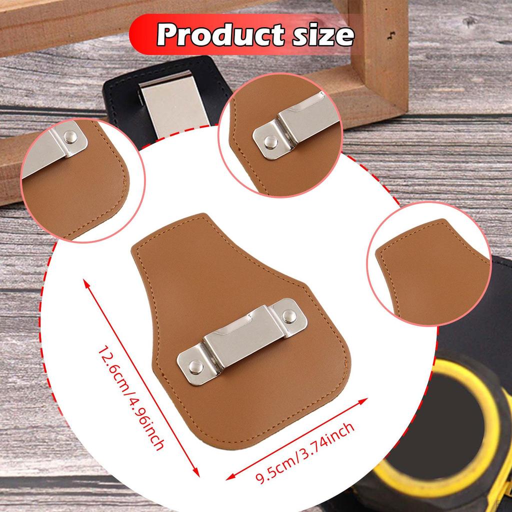 Держатель для рулетки, держатель для измерения, ручная работа, искусственная кожа, зажим для ремня для инструментов для дома