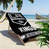 Los Angeles Kings Print Beach Towel, Large Soft Quick Dry Towel for Beach Camping Swimming