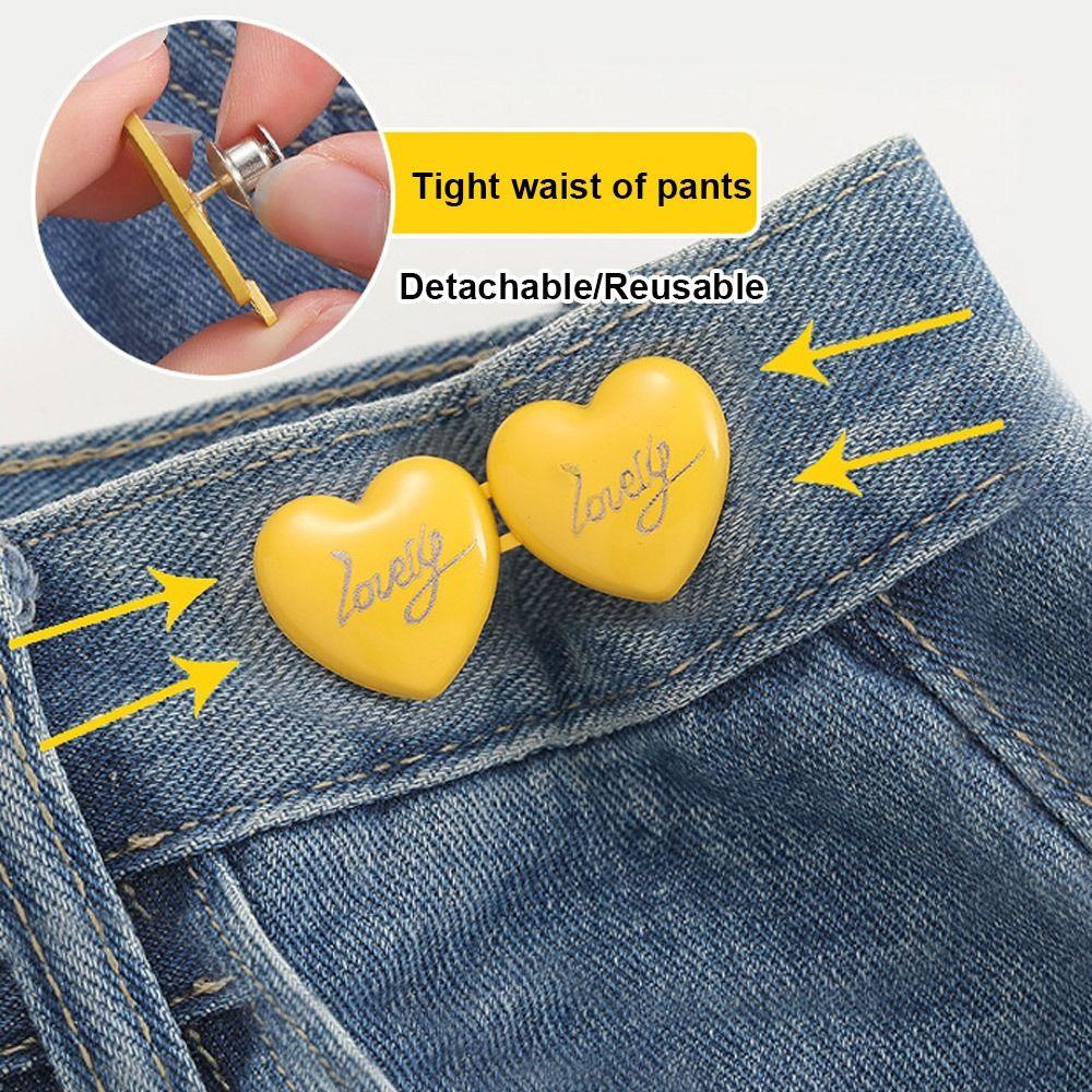 Съемная талия Регулируемая пряжка на талии Love Button Затягивающаяся пуговица на талии Пряжки для одежды