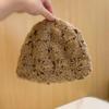 Handwoven Crochet Pullover Hat Retro Basin Hat Sweet Knitted Beanie Cap  Women
