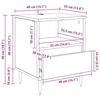 Nightstand Set of 2 Black Oak Effect 40 x 35 x 50 cm