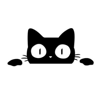 Origin NZKCAT02BK Вырезаемая наклейка Наклейка на машину для автомобилей, мотоциклов, стен, чехла для переноски, скрытия вмятин,