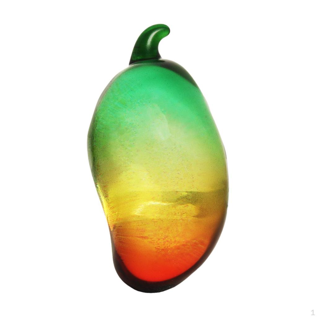 Decorative Fruits Figurines Chirstmas Decor Multicolor Creative Collectible Display Props Crystal