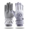 Ski Gloves Men's and Women's Autumn and Winter Windproof Waterproof Outdoor Riding Motorcycle Piled Thickened Warm Finger Gloves