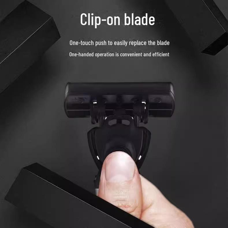 6-слойная мужская бритва со сменными лезвиями — классическая бритва для бороды