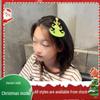 Christmas Hair Accessories - Red & Green Girls' Side Clips: Festive Duckbill Headwear for Autumn/Winter