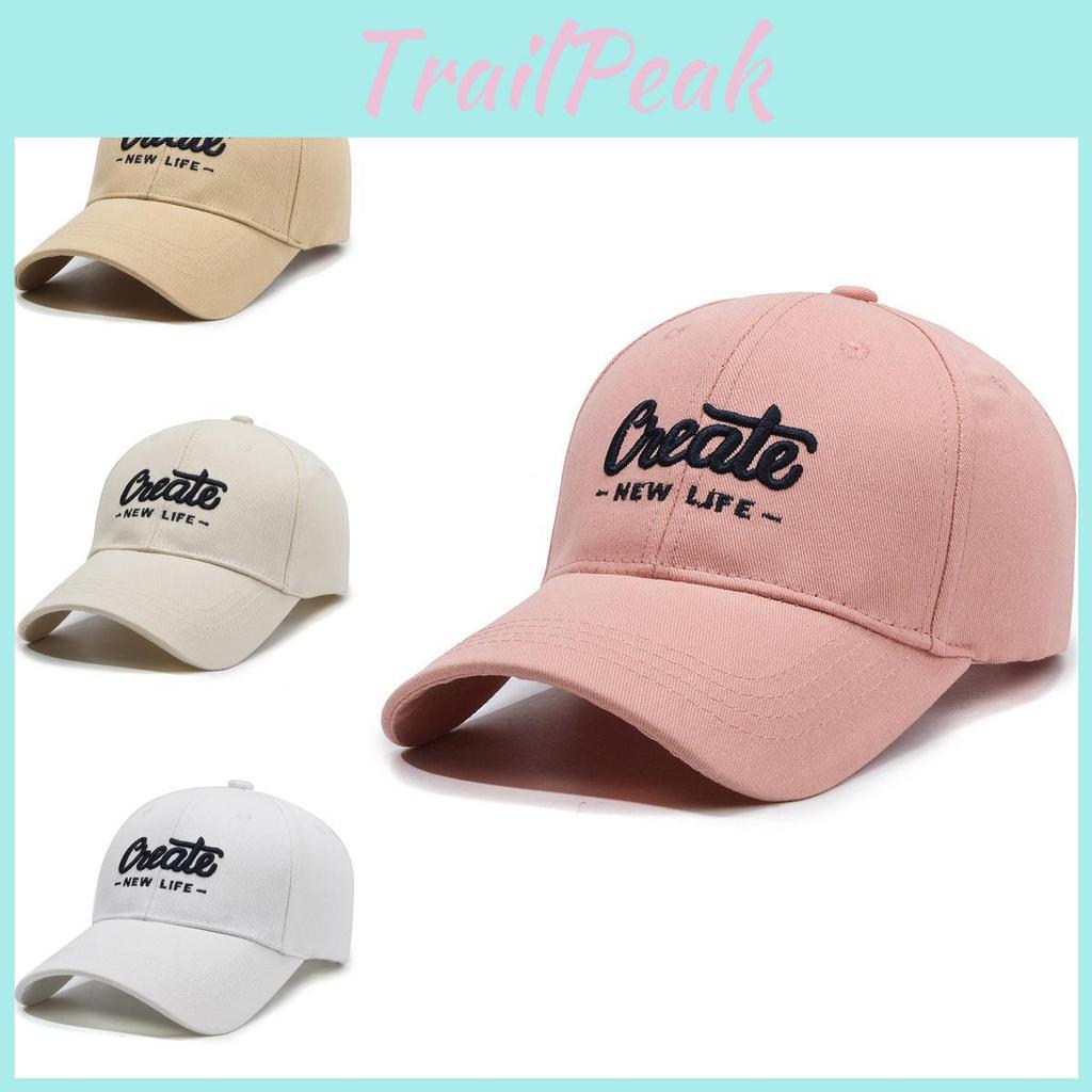 Adjustable Cotton Baseball Cap With Embroidered Letters For Casual Men And Women
