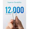 Кабель USB Lightning Anker PowerLine II, сертифицированный MFi, сверхпрочный, совместимый с iPhone 14 / 13 / 12 / SE (3-е поколение) / iPad (0.9м Белый x 3)