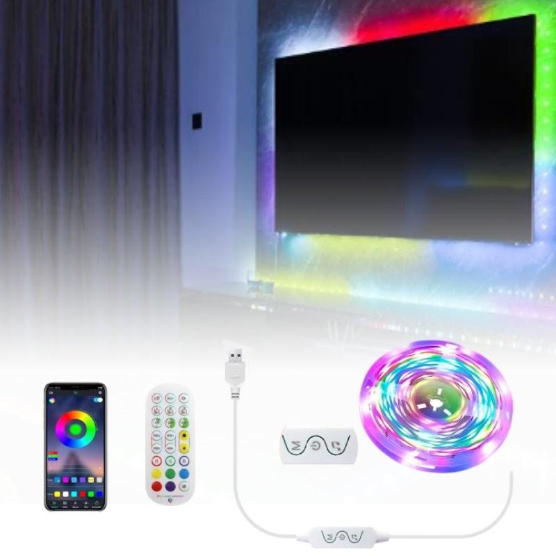 Пульт Дистанционного Управления Bluetooth USB Телевизор Светодиодная Подсветка 3м RGB Изменяющая Цвет Световая Лента