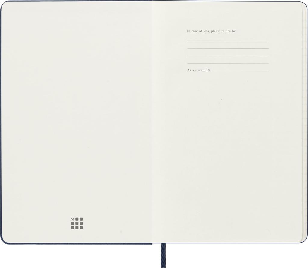 Moleskine Ежедневник 2025 Начало с 18 июля Еженедельник Большой формат 13 см x Высота Твердая обложка Сапфирово-синий DHB2018WN3Y26 (Ширина 21см)