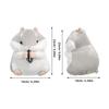LIFKOME Hamster Plush Toy, Fluffy, Cute Animal Toy, Character Body Pillow, Fluffy Toy, Decorative Toy, Sewn Wrap, Figurine, 23cm