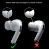 XS/S/M/L Сменные амбушюры Подходят для AirPods Pro 1 2 Мягкий силикон Нескользящие насадки для наушников с отверстием для шумоподавления