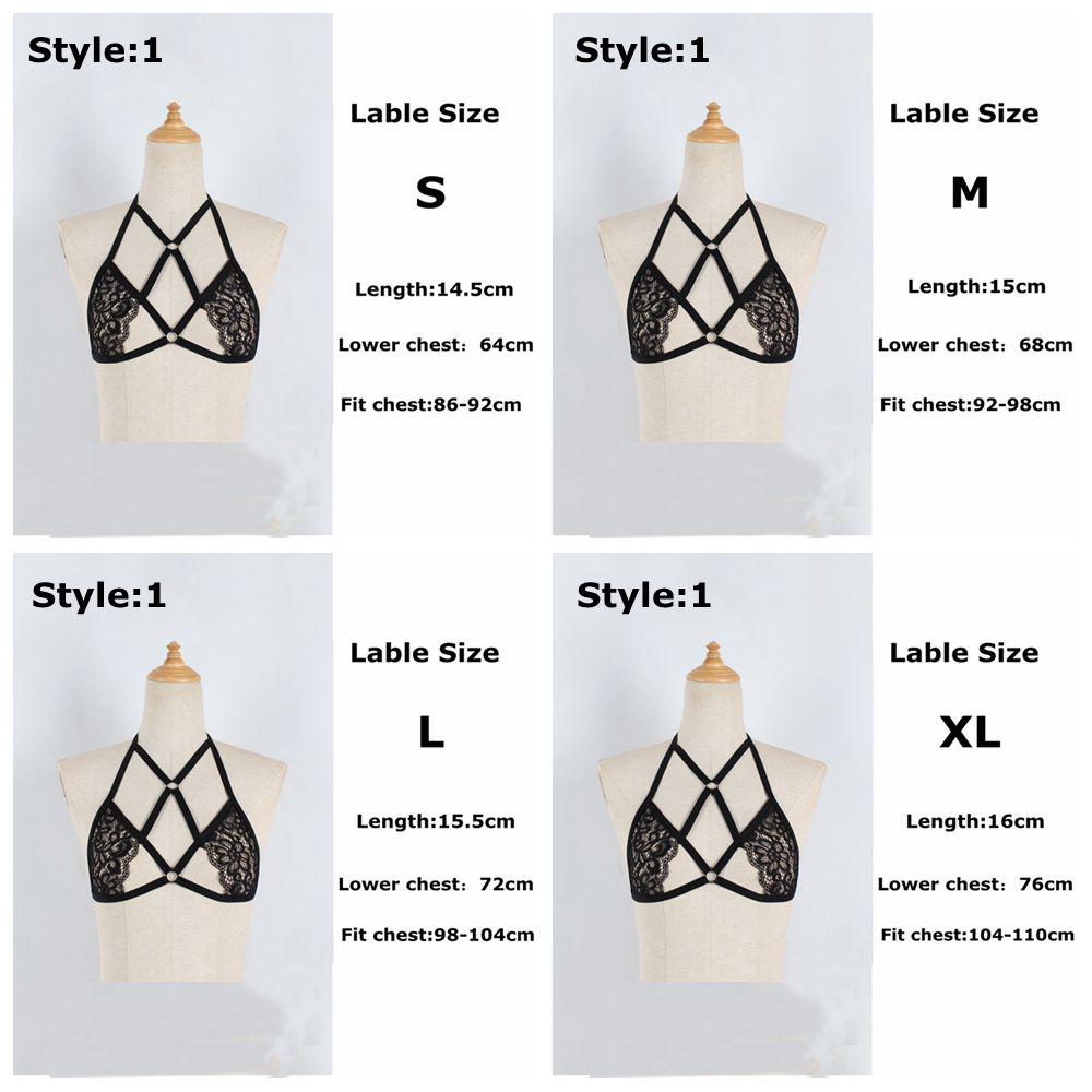 New Bralette Bustier Belt Lingerie Sexy Bandage Bra Cage Harness Push Up Crop Top