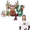 Parches Para Ropa Christmas Joy Hoodies Термопрессовая аппликация Футболка Одежда Наклейки Diy Parches Decals Горячая печать