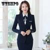 Slim Blazer Suits Women Business Wear Two-Piece Blazer + Suit Pants 2023 New Fashion Temperament Work Clothes Tooling Spring and Autumn