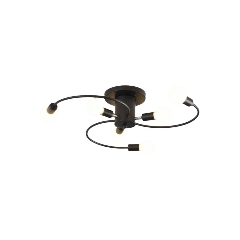 Черно-белый золотой потолочный светильник, мягкий, шесть плафонов, скандинавский потолочный светильник, цоколь E27, энергосберегающий светодиодный потолочный светильник, для кухни