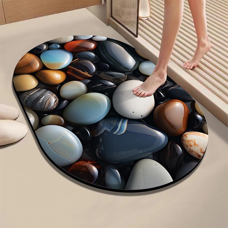 40x60см Диатомовая Грязь Быстросохнущий Впитывающий Нескользящий Коврик для Пола в Ванной