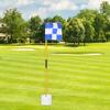 Golf Putting Green Flag and Hole Cup Set Gifts Flagpoles for Home Driving