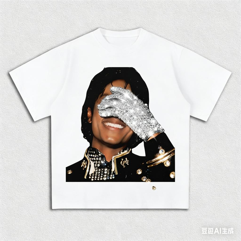 Футболка с принтом Michael Jackson V s Графическая футболка Хип-хоп Уличная одежда Унисекс Высококачественная футболка для УНИСЕКС Женщин Подарок фанату Повседневный топ