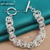 West Lake Silver Twisted Double-Layer Ring Bracelet