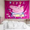 1PC Princess Peppa Tapestry, Unique Design Tapestry, Suitable for Bedroom,Livingroom, Playroom,Heartwarming Holiday Gifts