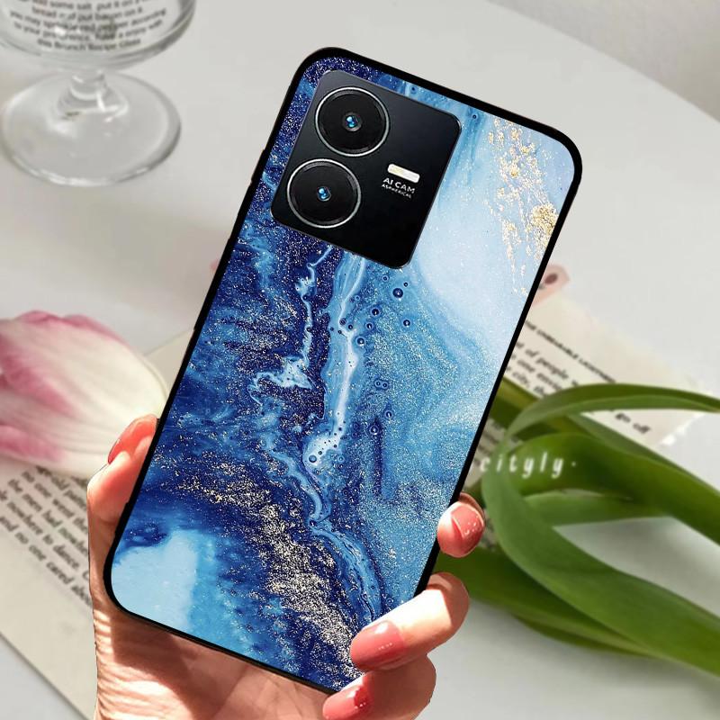 Для Vivo Y22S 2022 Чехол Ударопрочный Мягкий ТПУ Силиконовый Чехол для Телефона Для Vivo Y22 Y 22 V2207 Y22S V2206 Funda Capa Мультяшный Vivoy22