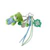 Acrylic Photocard Holder Kawaii Cute Bear Keychain Key Buckle Charm Adorable Plush Doll Pendant For Backpack Gifts Anime Lover