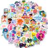 50 New Styles of Mental Health Knowledge Education Stickers Suitcase Helmet Refrigerator Notebook Student Graffiti Stickers