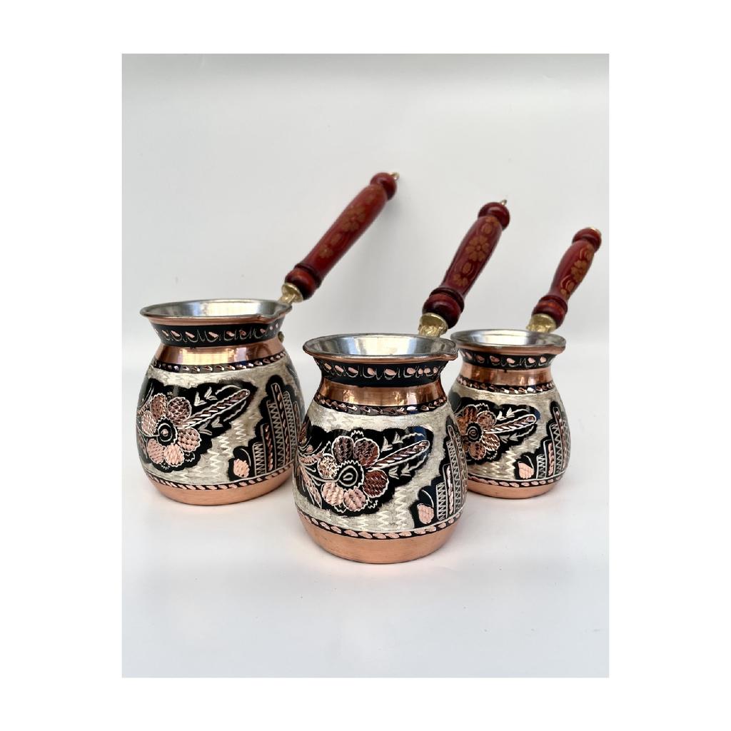 Набор из 3 медных кофейников