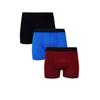 3 пары мужских трусов-боксеров из лайкры и модала из однотонного хлопка высшего качества