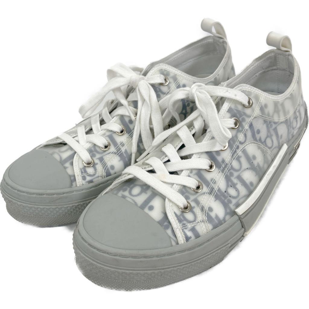 Dior LS0721 Oblige Low Top Shoes 41 Gray / whiteUsed