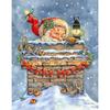 Мультфильм DIY Снеговик 5D алмазная живопись наборы крестиков полная круглая дрель мозаичная вышивка алмаз Санта-Клаус Рождественский подарок