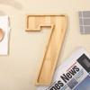 Decorative Wood Number Serving Tray Fillable Number Food Tray  Baby Birthday