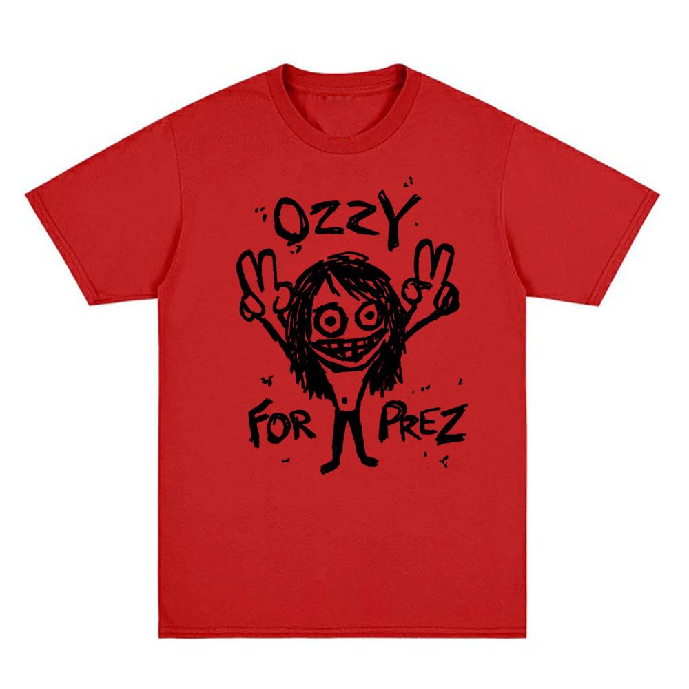 Ozzy Osbourne Tshirt Graphic Printing Teeshirt Short Sleeve Fashion Hip Hop 100Cotton Tshirt Women Clothes High Quality