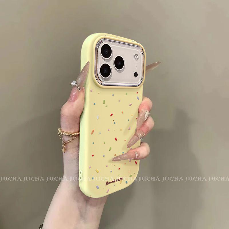 Подходит для чехла на мобильный телефон Apple 17Pro, высококачественный новый чехол для мобильного телефона iphone16 со всех сторон, цветные горошек в стиле инс