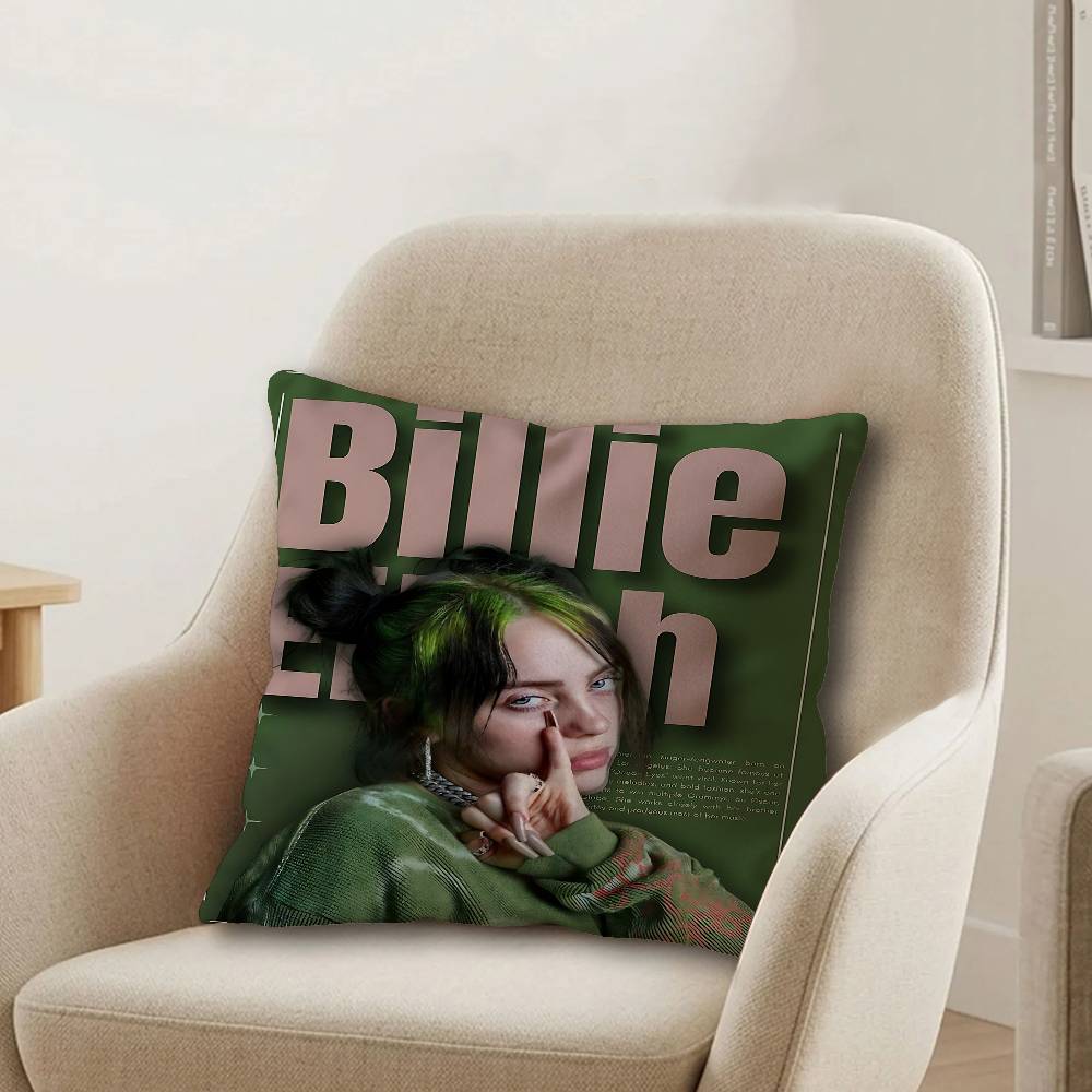 Hot Singer BBillies EEilishS Pillow Anime Pillow Sofa Bed Head Pillow Cover Cushion Cover x cm Fashion