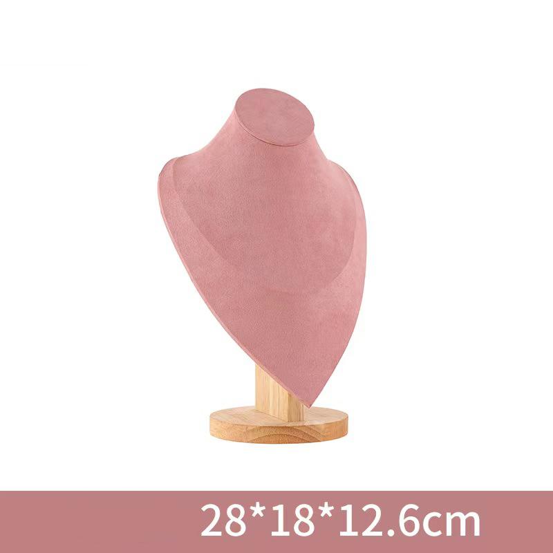 1 шт. Деревянный манекен, бюст, ожерелье, подставка для показа портретной модели, шея, подвеска, стойка для хранения ювелирных изделий, держатель, витрина, реквизит