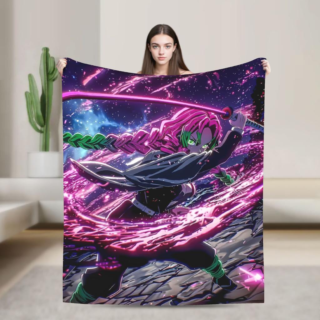 Демоны Агацума Зеницу Истребители Одеяло Фланель Зима Аниме Многофункциональные Теплые Пледы для Автомобиля