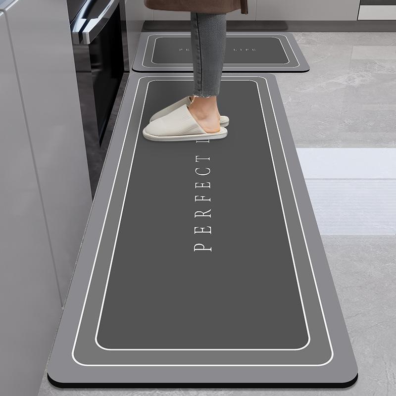 Коврик для пола кухни Diatom Mud Dirty Anti-slip Mat Simple Air-Soaching Water Absorbing Mat Home Easy to Cleaning Long Foot Mat