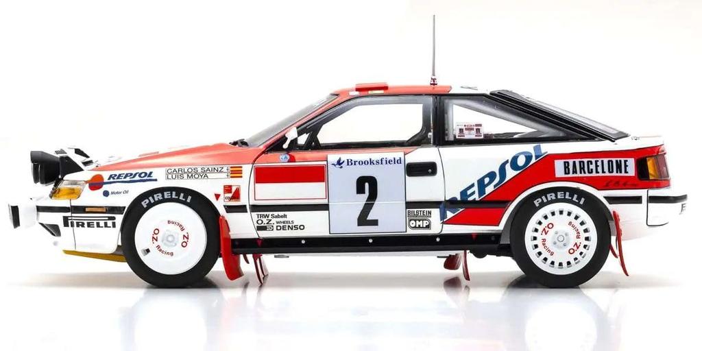 Kyosho Original 1/18 Scale Toyota Celica GT-FOUR (ST165) 1991 Monte Carlo #2 Finished Product