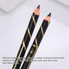 Eyebrow Filler Three-dimensional Effect Stylish Good Color Rendering Eye Liner Pen with Sharpener and Brow Comb Brush for Women