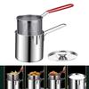 Detachable Handle Deep Fryer with Strainer with Lid Tempura Fryer Pan Deep Frying Pot  French Fries
